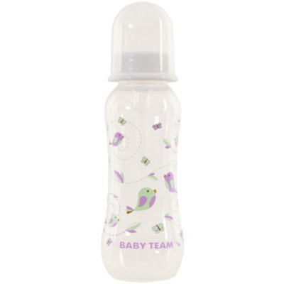 Бутылочка для кормления Baby Team с силиконовой соской 250 мл 0+ белая (1121_белый) Винница - изображение 1