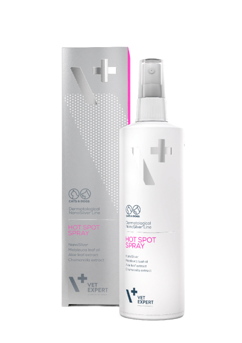 Спрей Вет Эксперт Vet Expert NanoSilver НаноСеребро Hot Spot spray для кожи склонной к 