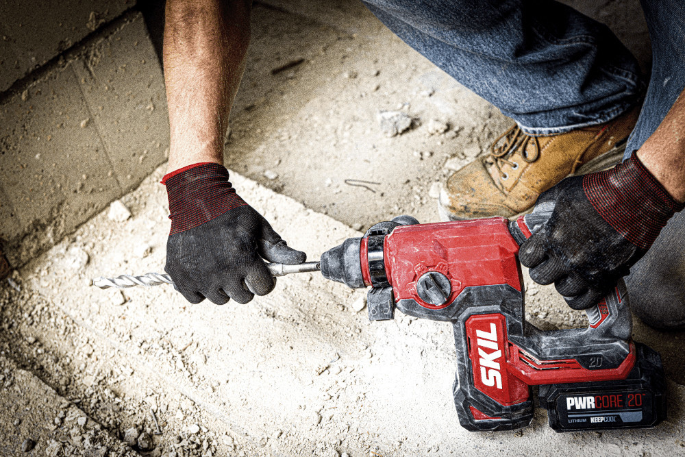 Перфоратор аккумуляторный бесщеточный, SKIL 3851 CA XP + аккумулятор 4,0 Ah + зарядное устройство RH1E3851CA+BC1E3111AA Одесса - изображение 8