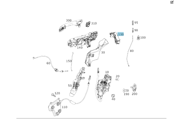 Mercedes-Benz  A2927230114 Утримувач рами ручки водійських дверей GLE Coupe C292 Одесса