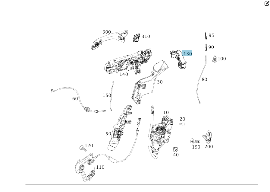 Mercedes-Benz  A2927230114 Утримувач рами ручки водійських дверей GLE Coupe C292 Одесса - изображение 2