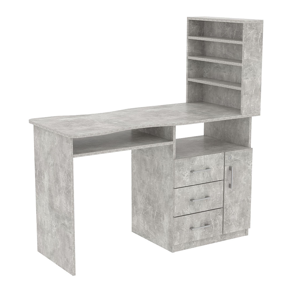 Стіл манікюрний СМ-1, Бетон, 1230/550/1264 Львів - фото 2