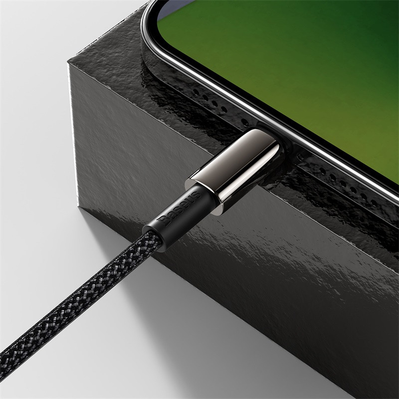 Кабель Baseus Tungsten Gold Fast Charging Data Cable Type-C to iP PD 20W 2m Black Одеса - фото 10