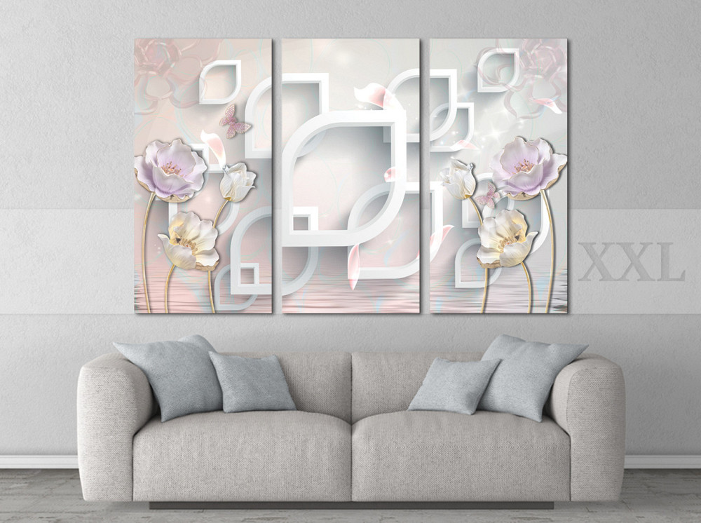 Модульна картина Квіти Абстракція Art-18_XXL Київ - фото 2