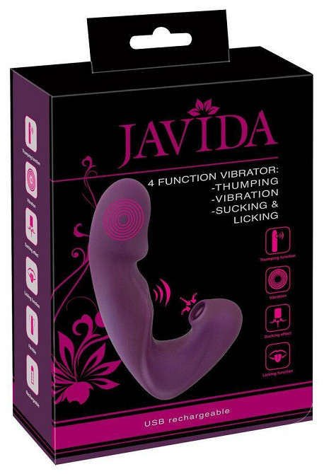 Вакуумний вібратор для клітора та точки G 4 Function Sex Aura Київ - фото 1