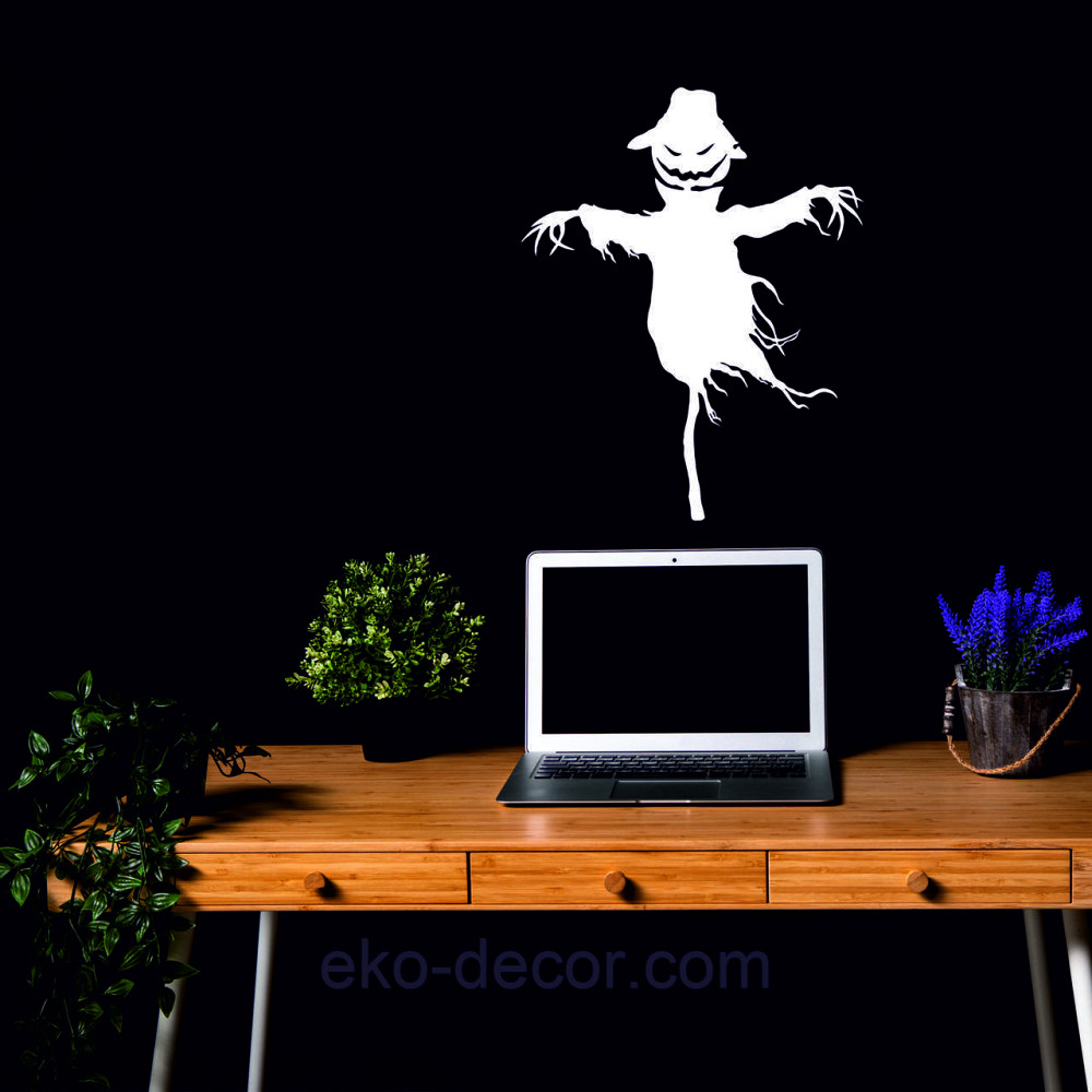 Декоративне настінне Панно «Пугало. Гелловін », Декор на стіну 50*39 см, Білий Київ - фото 9