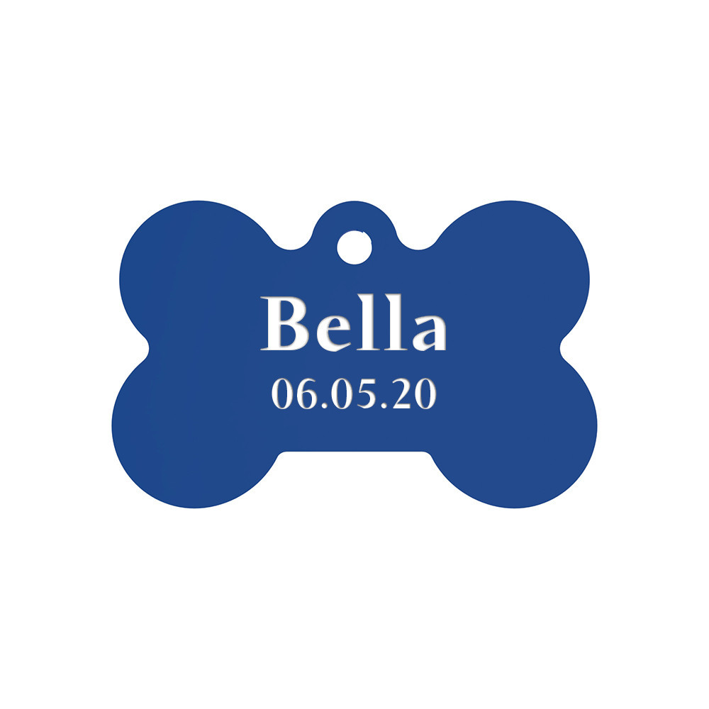 Адресник для собаки Navy Blue 30x20мм Київ - фото 1