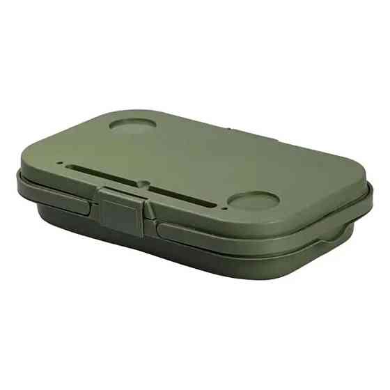 Складний кошик для пікніка з кришкою-столиком 44.8х26х14 см Зелений SJ-0120GR Київ