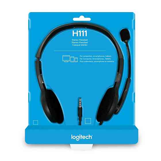 Гарнітура Logitech H111 Stereo (981-000593) Сірий Харків