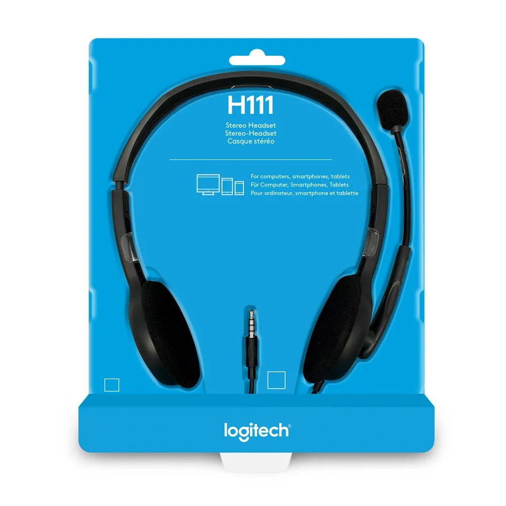 Гарнітура Logitech H111 Stereo (981-000593) Сірий Харків - фото 1