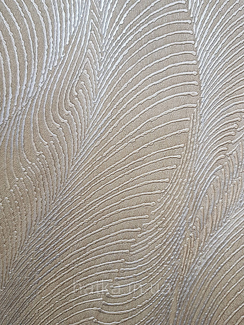 Обои виниловые на флизелиновой основе Rasch Incanto 1.06х10 абстракция волны металлик золотистые с серебром 3д Киев - изображение 3
