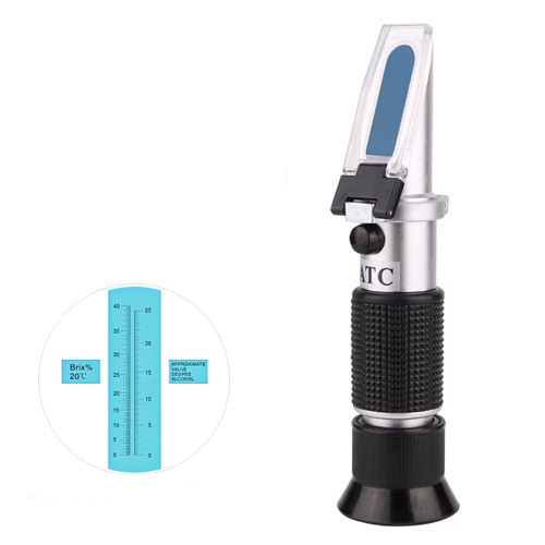 Рефрактометр RZ121/RHW-25DATC для виноробства: Brix 0–32%, алкоголь 0–25% vol, ATC Київ - фото 3