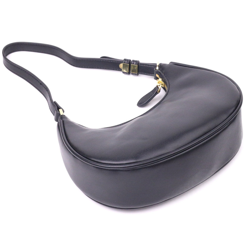 Модная женская сумка-хобо из натуральной гладкой кожи 21288 Vintage Черная Киев - изображение 5