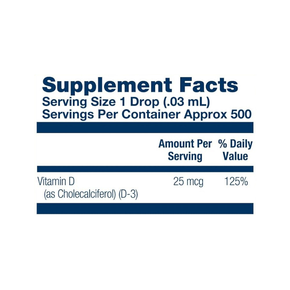 Витамин D3 Solaray Vitamin D-3 25mcg 14.8 ml Киев - изображение 2
