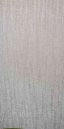 Шпалери вініл на флізеліні AdaWall Seyyah 1.06х10 однотонні хвилясті смуги структурні сіро-бежеві з глянцем Київ