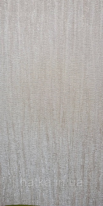 Шпалери вініл на флізеліні AdaWall Seyyah 1.06х10 однотонні хвилясті смуги структурні сіро-бежеві з глянцем Київ - фото 3