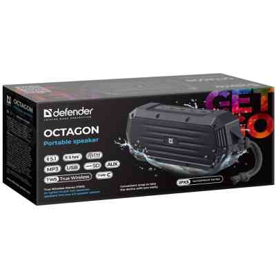 Акустична система Defender Octagon Bluetooth Black (65039) Вінниця