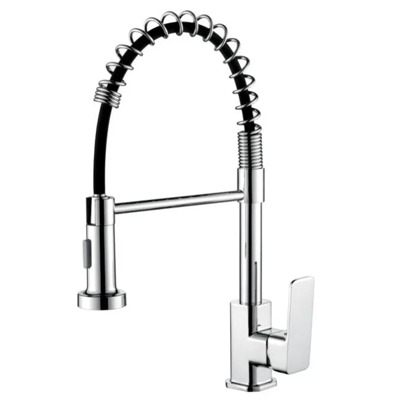 Змішувач для кухні Ibergrif Trento M14006 з силіконовим виливом пружина (LL2014) Київ - фото 1