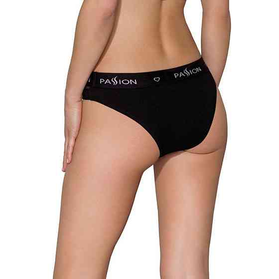 Трусики з прозорою вставкою Passion PS006 PANTIES XL, black Sex Aura Київ