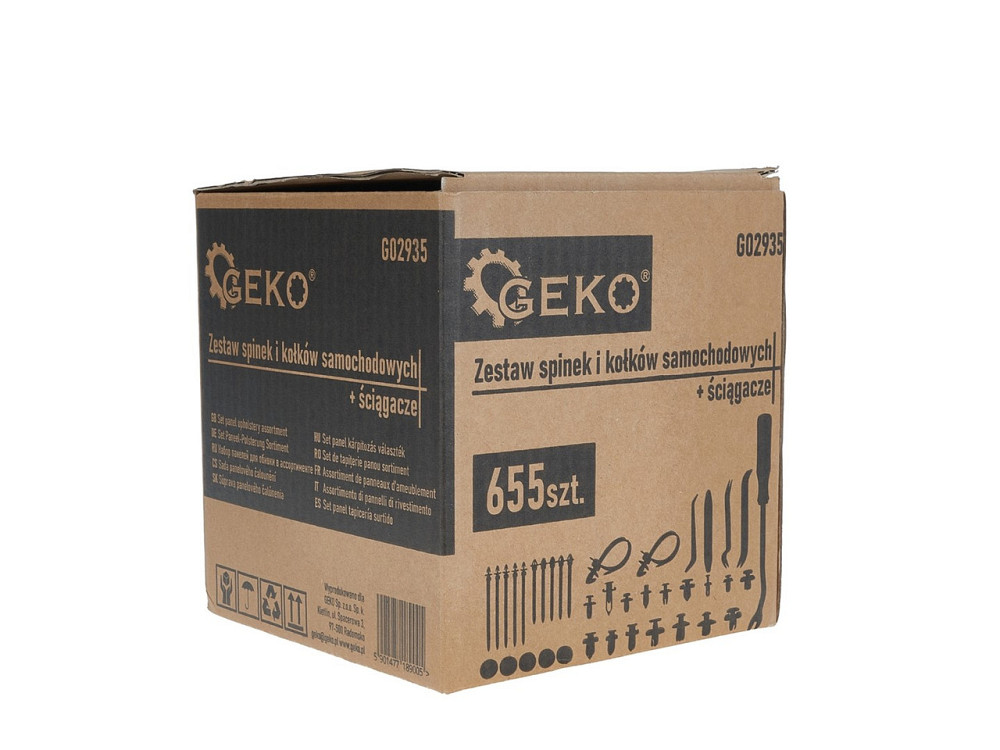 РемНабір автомобільних кліпс із знімачами "GeKo" комплект: 655 деталей - 16розмірів кліс+10стяжок+20подушечок Киев - изображение 10