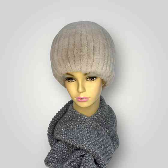 Шапка женская меховая сноп Дарья Бежевый Харьков