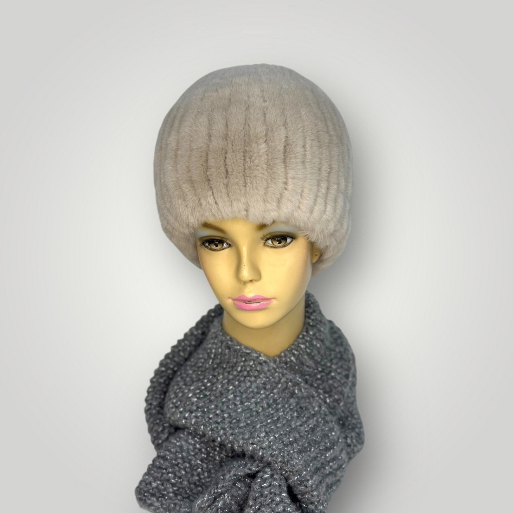 Шапка хутряна жіноча сніп Дарья Бежевий Харків - фото 3