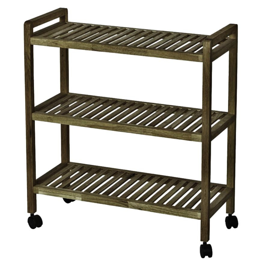 Этажерка для ванной на колёсиках 