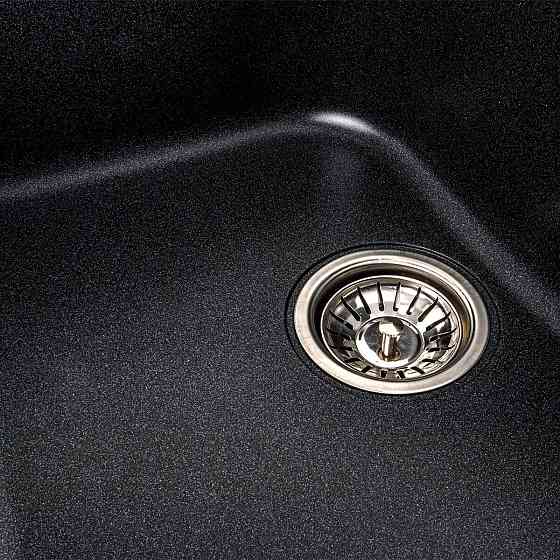 Гранітна мийка для кухні Platinum 7950 Equatoria матовий Карбон Коломия