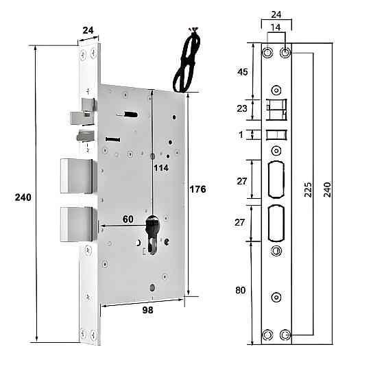 PES Buldog біометричний смарт замок Київ