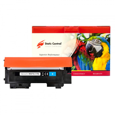 Картридж Static Control HP W2071A (117A) cyan Parrot (002-01-S2071APB) Винница - изображение 1