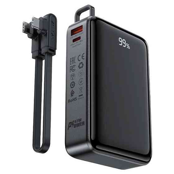 Павербанк 20000 mAh ACEFAST M4 PD67W швидка зарядка чорний power bank повербанк Одеса