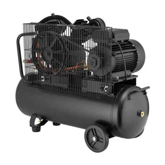 Компресор, 50 л, 3,0 кВт, 220 В, 10 атм, 500 л/хв, 2 циліндри, 83 дБ INTERTOOL PT-0016 Київ