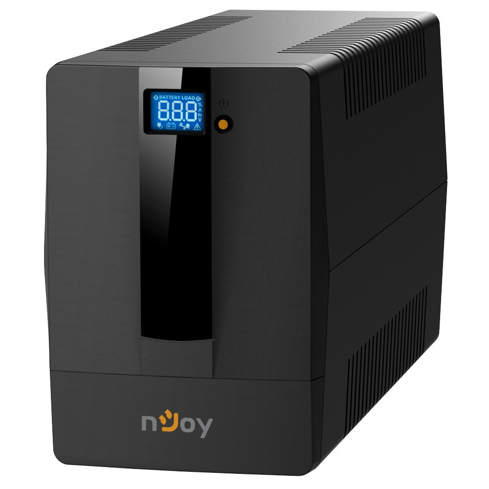 ДБЖ NJOY Horus Plus 1000 (PWUP-LI100H1-AZ01B), Lin.int., AVR, 4 x євро, USB, LCD, пластик ( Чорний ) Харьков - изображение 2