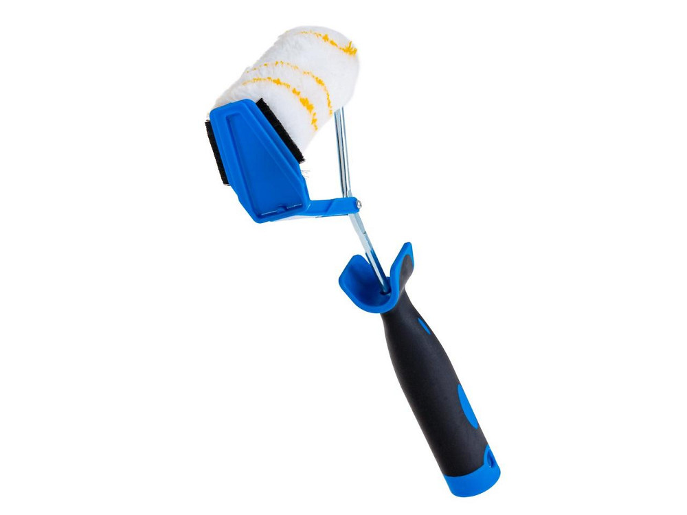 Малярний валик "GeKo" з ручкою 2К для фарбування країв, полікрил  30х100 / 6 мм Київ - фото 2