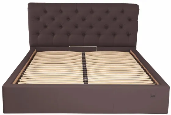 Кровать Двуспальная London Comfort 180 х 190 см Fly 2231 С подъемным механизмом и нишей для белья Темно-коричневый Киев