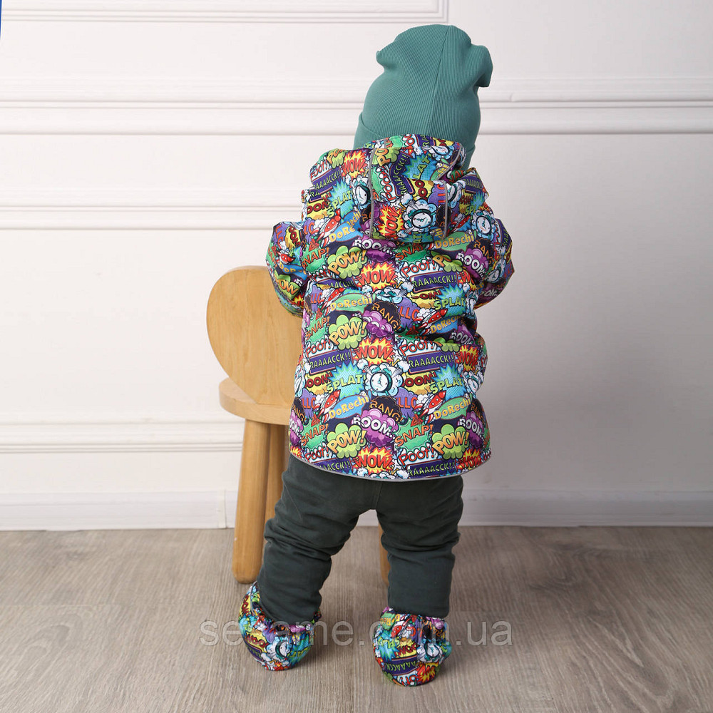 Дитяча куртка-жилетка 2 в 1 демісезонна Комікси Харків - фото 3