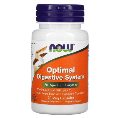 Вітамінно-мінеральний комплекс Now Foods Травні ферменти Optimal Digestive System, 90 Вегетаріанс (NOW-02958) Вінниця - фото 1