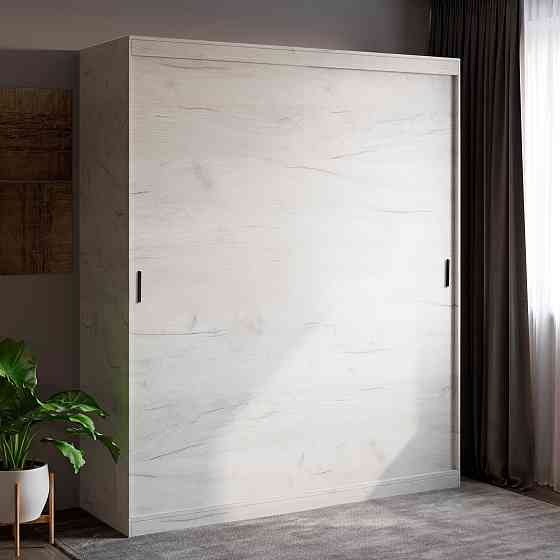 Шкаф-купе Эверест Соната 1800 двухдверный 180х60х217 дуб крафт белый (DTM-2669) Львов