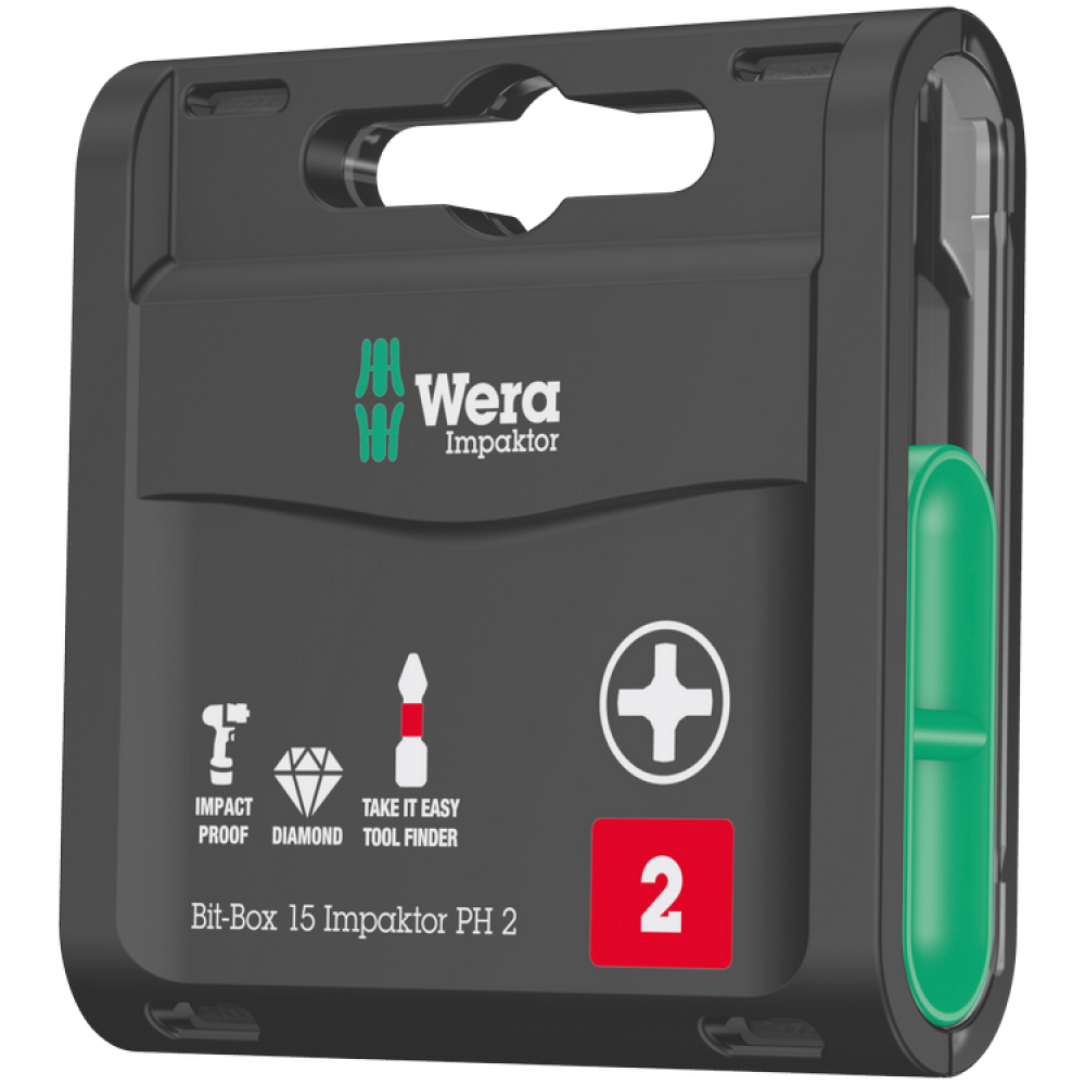 Набір ударних біт PH Wera 15шт з алмазним покриттям 05057752001 Одеса - фото 1