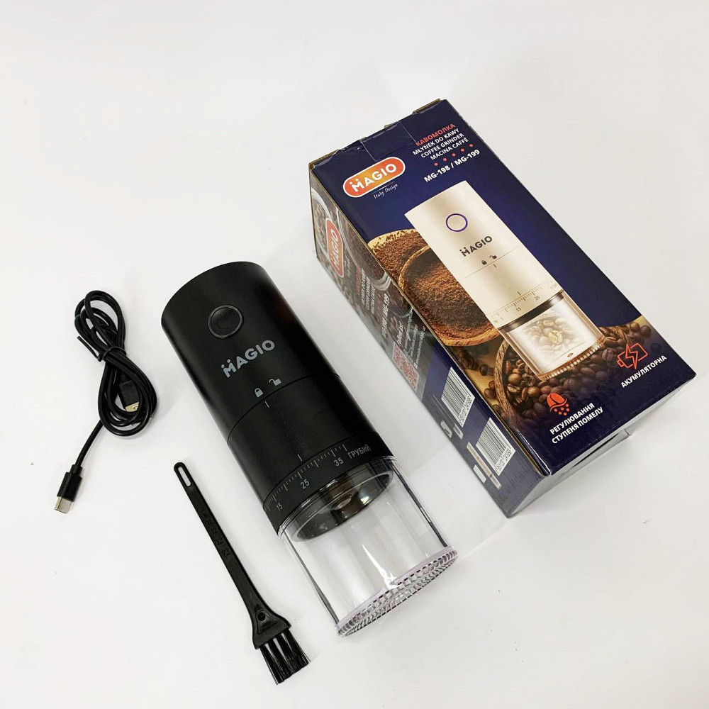 Мельница для кофейных зерен Magio MG-198, Кавомолка для кофе, Бытовая кофемолка стационарная UW-66 Львов - изображение 14