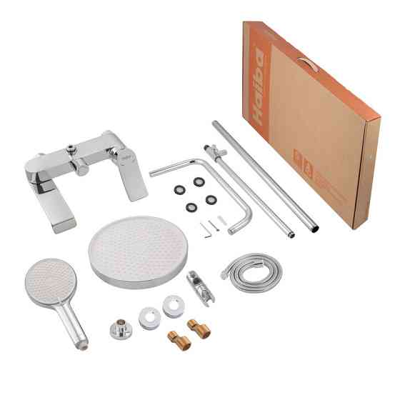 Душевая колонна Haiba Bolero 009-J со смесителем, душевой лейкой и удлинителем в комплекте (HB9579) Киев