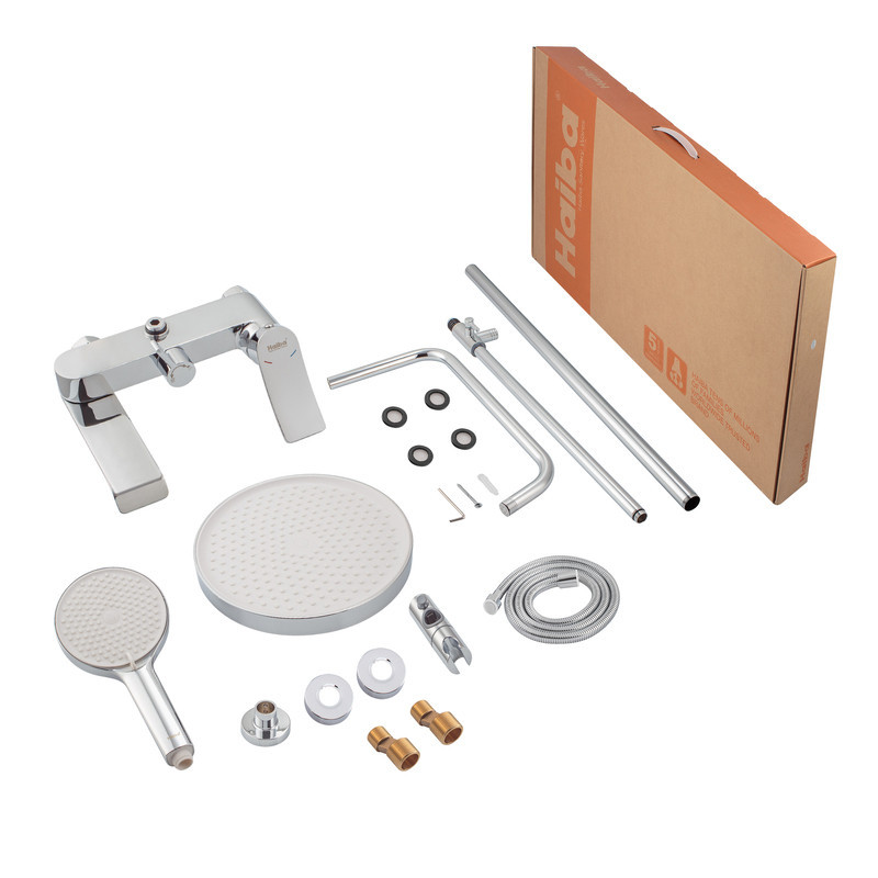 Душевая колонна Haiba Bolero 009-J со смесителем, душевой лейкой и удлинителем в комплекте (HB9579) Киев - изображение 2