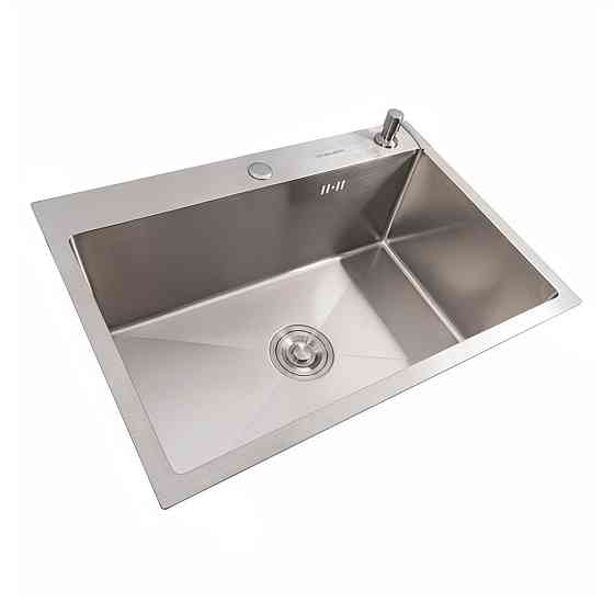 Кухонна мийка нержавійка 65*45 Valeso Handmade (сифон круглий, 3,0/0,8) Коломия