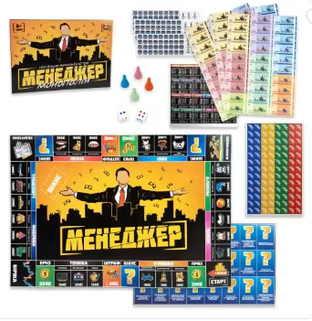 Настільна гра Strateg Менеджер розважальна економічна українською мовою (30342), шт Киев - изображение 1