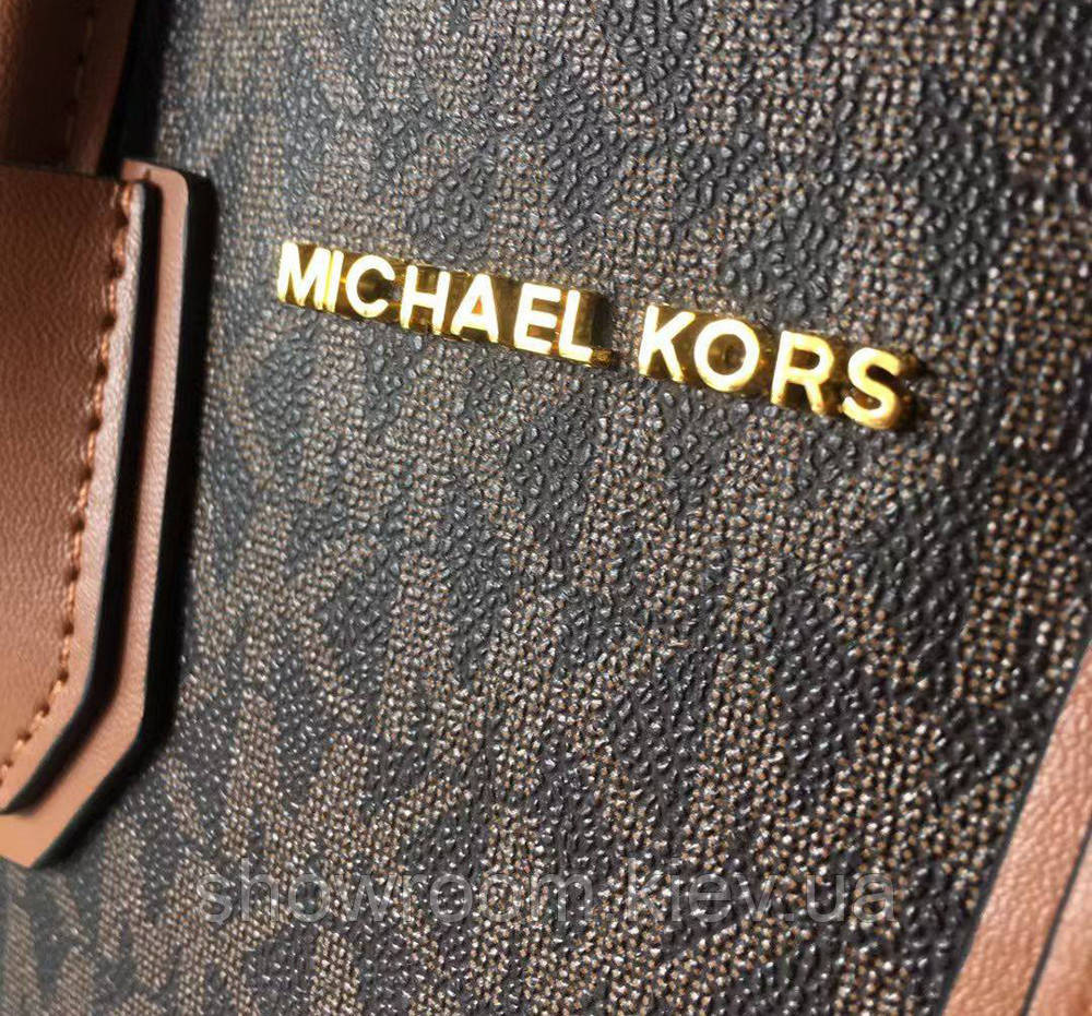 Жіноча сумка на плече Michael Kors Mercer brown LUX Київ - фото 3