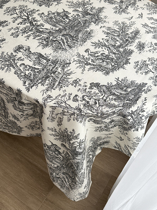 Ecotton Скатертина столова Ecotton DUCK 170х220 см водовідштовхувальна Italiano сірий (30497 Gr Коломия - фото 6