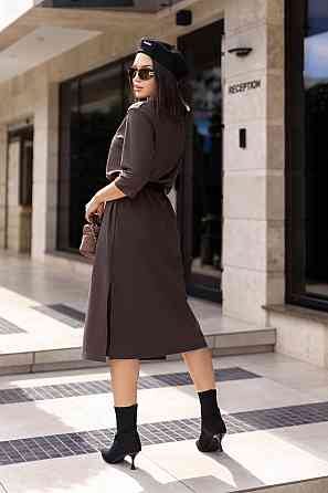 Трикотажное платье свободного кроя Berry 46-48, Шоколадный Киев