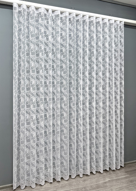 Тюль VR-Textil 2072т Жаккард Белый 400х270 см (42-1290) Киев - изображение 3