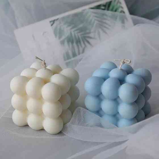 Силиконовая форма для изготовления свечей 6.5 x 6.5 x 6.5 cм 