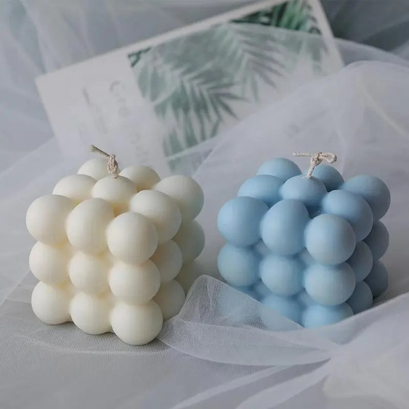 Силиконовая форма для изготовления свечей 6.5 x 6.5 x 6.5 cм 